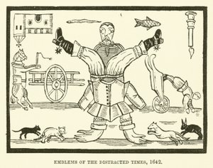 Symbole der verwirrten Zeiten, 1642 von English School
